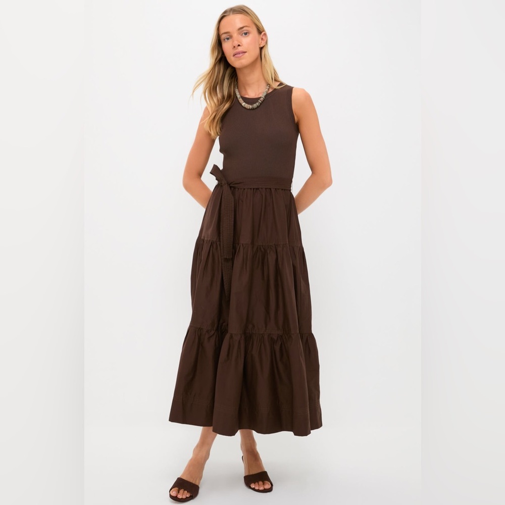 Moon River chocolate brown dress